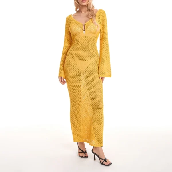 Vestido de Praia Longo Sexy - Estilo Praia e Sensual - Imagem 12