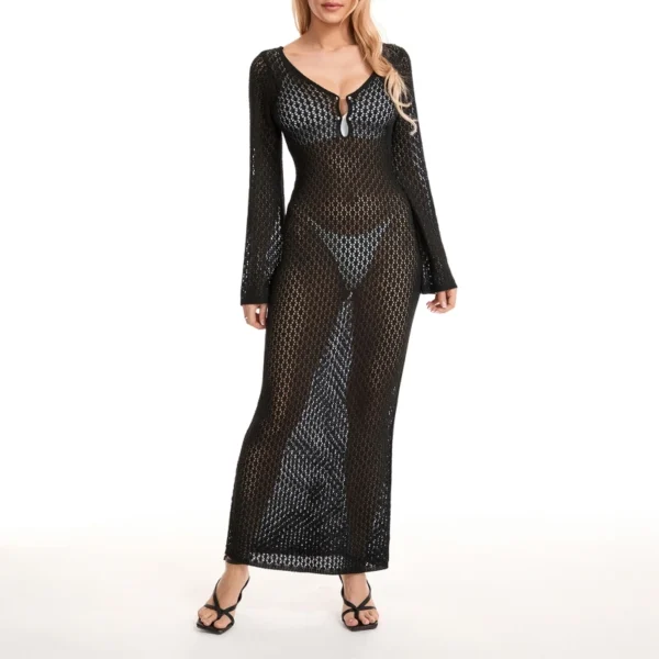 Vestido de Praia Longo Sexy - Estilo Praia e Sensual - Imagem 10