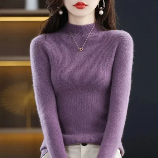 Sweater Feminino de Tricô - Moda Slim (Justo) - Imagem 9