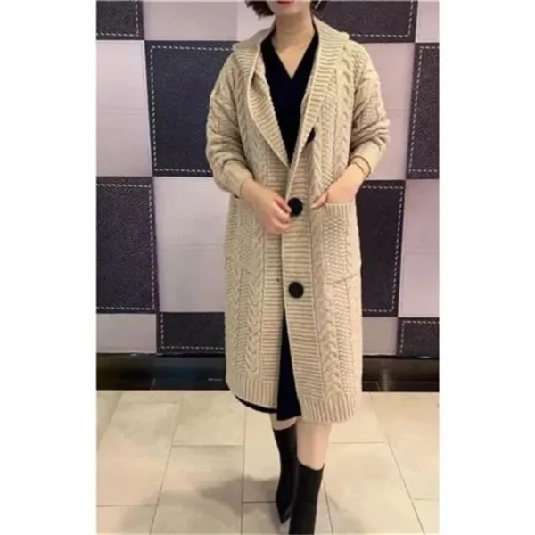 Cardigan de Tricô com Capuz - Moda Feminina - Imagem 5