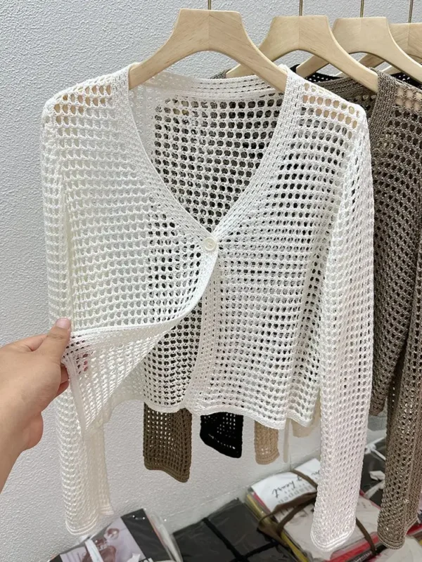 Cardigan Feminino com Seda Gelada - Imagem 9