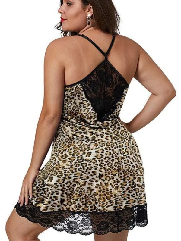 Camisola Plus Size com alças finas e renda - Sexy e Confortável - Imagem 5