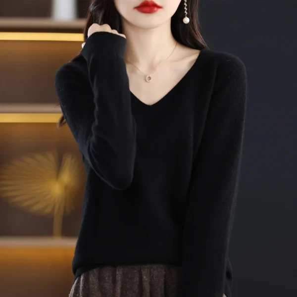 Sweater de Lã Cashmere Autraliano - Moda Outono/Inverno - Imagem 2