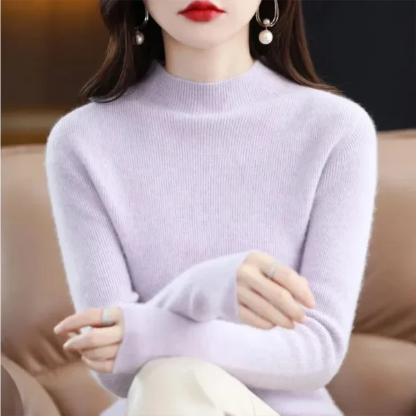 Sweater Feminino de Tricô - Moda Slim (Justo) - Imagem 12