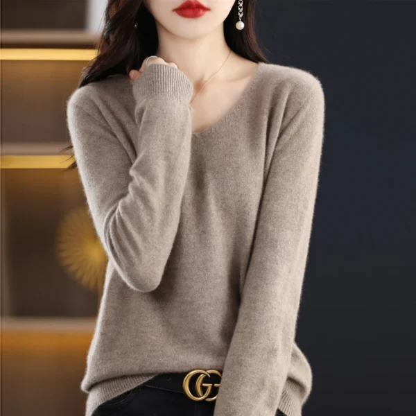Sweater de Lã Cashmere Autraliano - Moda Outono/Inverno - Imagem 15