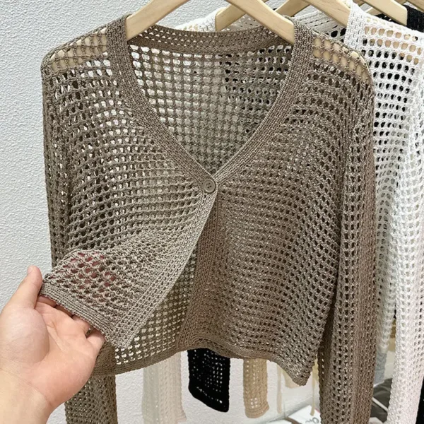Cardigan Feminino com Seda Gelada - Imagem 7