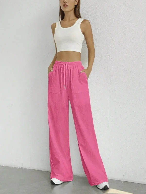 Calça feminina de perna reta - Estilo casual e confortável - Imagem 5