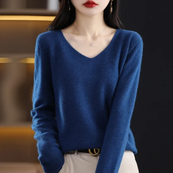 Sweater de Lã Cashmere Autraliano - Moda Outono/Inverno - Imagem 6