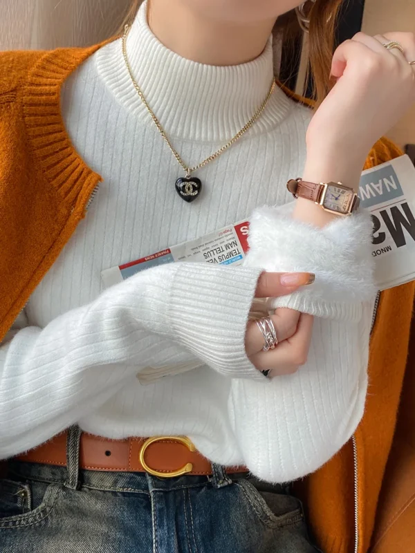 Sweater Feminino de Gola Alta - Moda Inverno 2025 - Imagem 3
