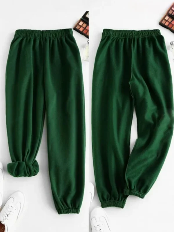 Calça de moletom de cintura alta - Confortável e macia - Imagem 5