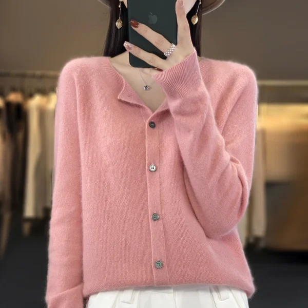 Sweater de Lã Cashmere Australiano - Moda Outono/Inverno - Imagem 11