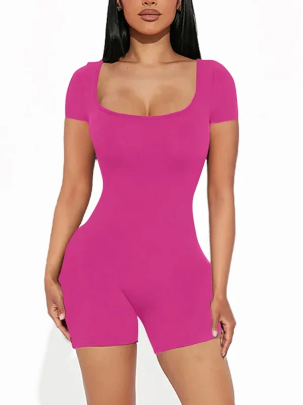 Macacão curto feminino - Estilo sexy e casual - Imagem 4