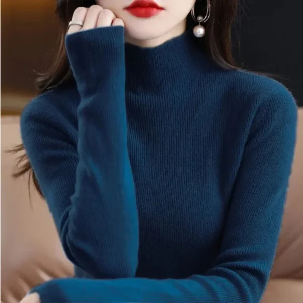 Sweater Feminino de Tricô - Moda Slim (Justo) - Imagem 6