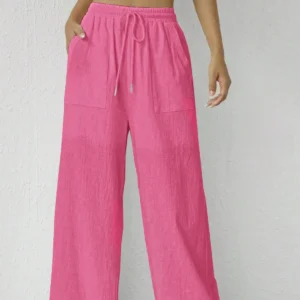 Calça feminina de perna reta - Estilo casual e confortável