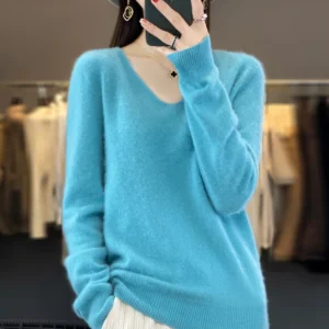 Sweater de Lã Cashmere Autraliano - Moda Outono/Inverno