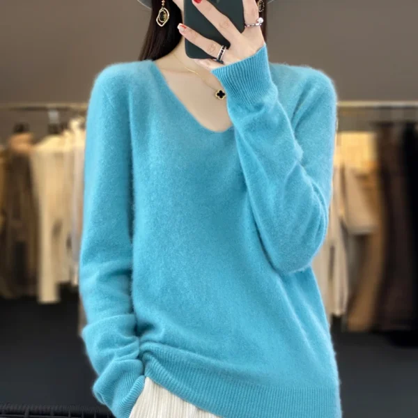 Sweater de Lã Cashmere Autraliano - Moda Outono/Inverno