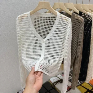 Cardigan Feminino com Seda Gelada