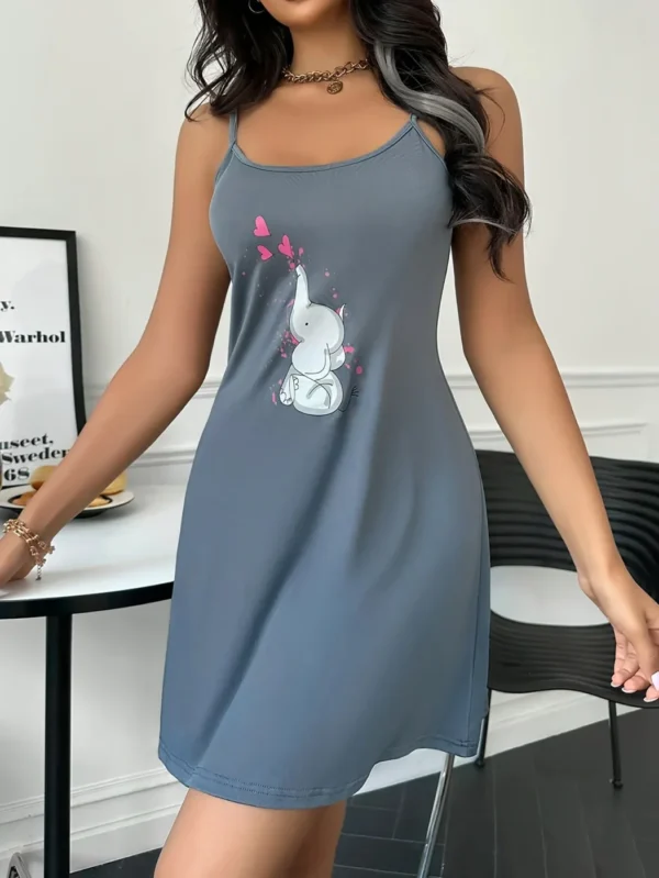 Camisola com estampa de elefante - Fofo e Confortável - Imagem 4