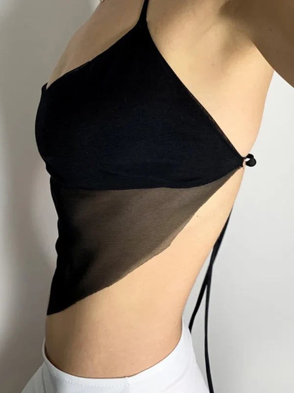 Top Cortado com Decote em V - Estilo Sexy e Casual - Imagem 2