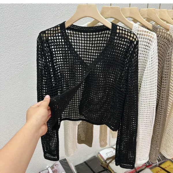 Cardigan Feminino com Seda Gelada - Imagem 6
