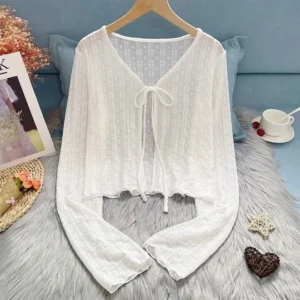 Cardigan Feminino de Verão - Moda Coreana