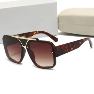 Óculos de sol quadrados  - Estilo fashion e decorativo
