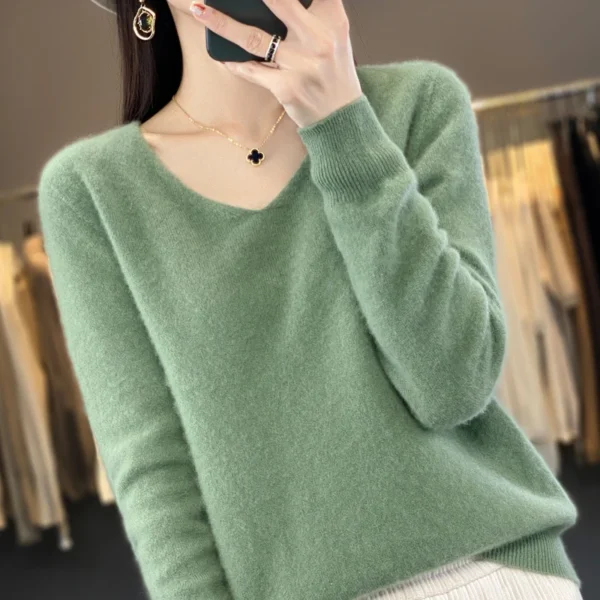 Sweater de Lã Cashmere Autraliano - Moda Outono/Inverno - Imagem 13