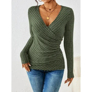 Sweater Feminino de Tricô - Moda Outono/Inverno