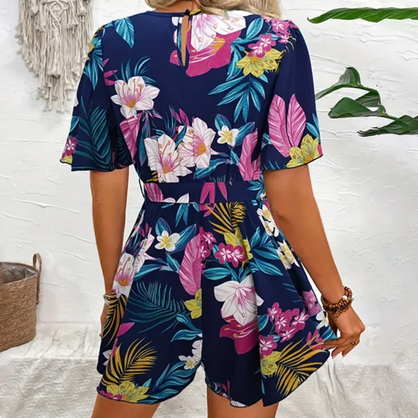 Macacão curto feminino - Estilo boêmio e elegante - Imagem 4