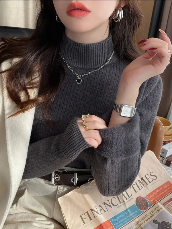 Sweater Feminino de Gola Alta - Moda Inverno 2025 - Imagem 8