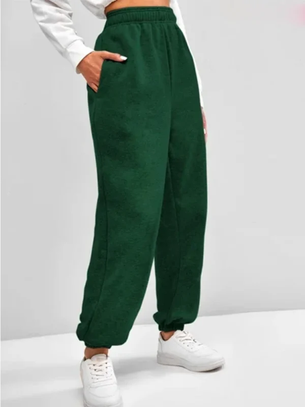 Calça de moletom de cintura alta - Confortável e macia - Imagem 2