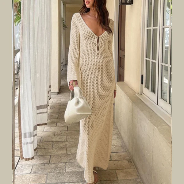 Vestido de Praia Longo Sexy - Estilo Praia e Sensual - Imagem 7