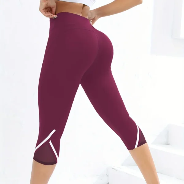 Calça de yoga de cintura alta - Estilo esportivo e confortável