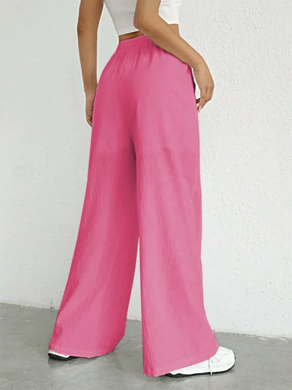 Calça feminina de perna reta - Estilo casual e confortável - Imagem 4