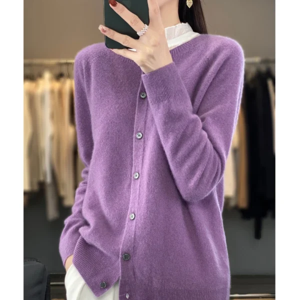 Sweater de Lã Cashmere Australiano - Moda Outono/Inverno - Imagem 14
