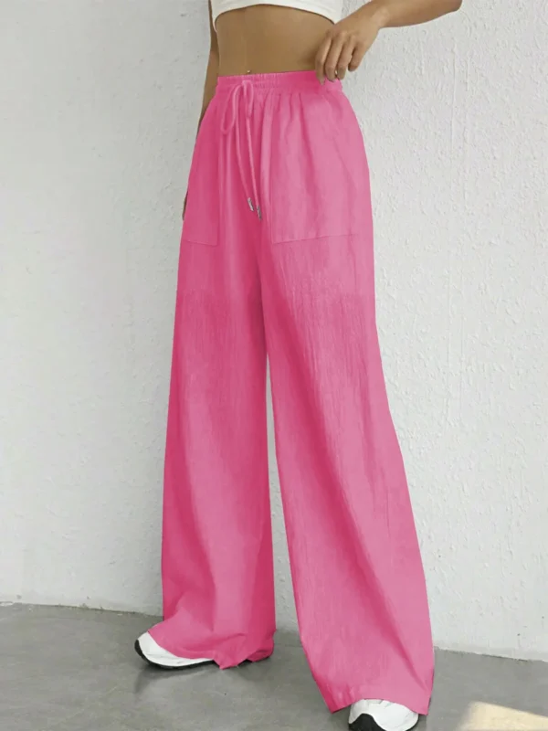 Calça feminina de perna reta - Estilo casual e confortável - Imagem 3