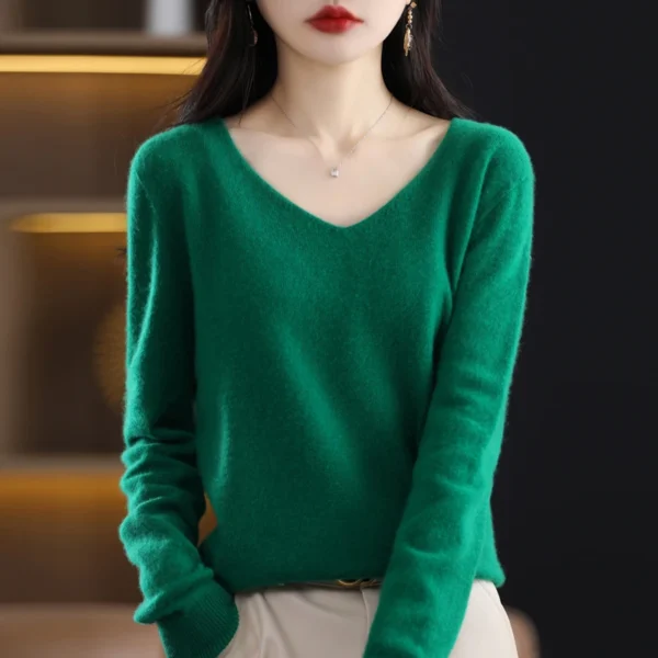 Sweater de Lã Cashmere Autraliano - Moda Outono/Inverno - Imagem 4