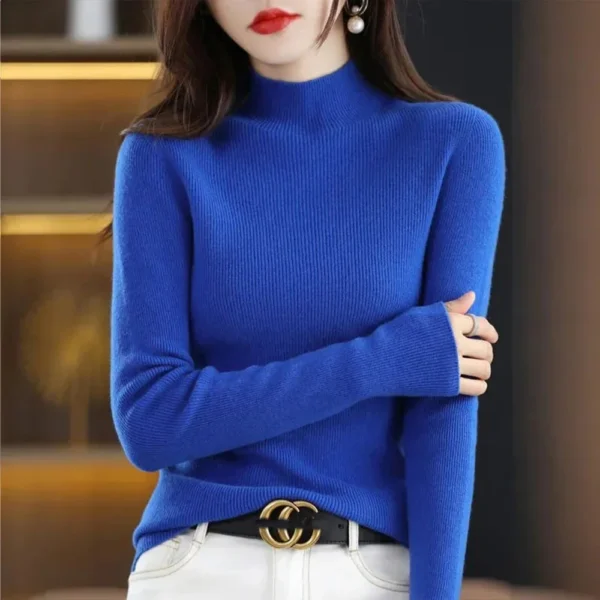 Sweater Feminino de Tricô - Moda Slim (Justo) - Imagem 7