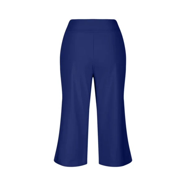 Calça feminina 3/4 de cintura alta - Estilo casual e confortável - Imagem 4