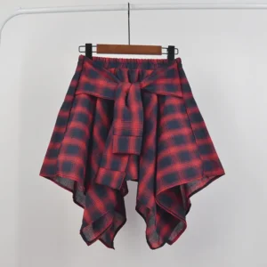 Saia Curta Feminina - Estilo Retro e Casual