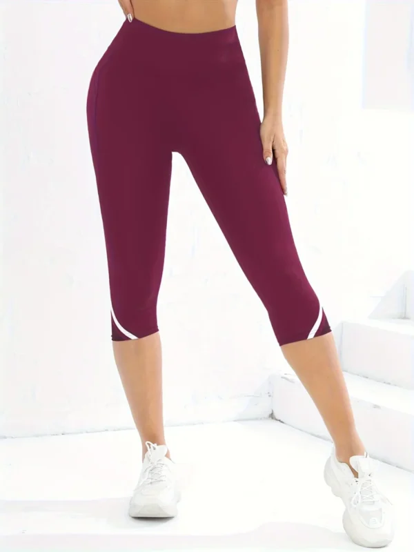 Calça de yoga de cintura alta - Estilo esportivo e confortável - Imagem 9