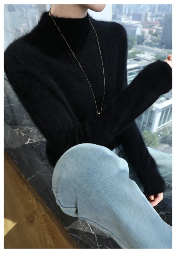 Sweater de Cashmere Feminino - Moda Outono/Inverno - Imagem 12