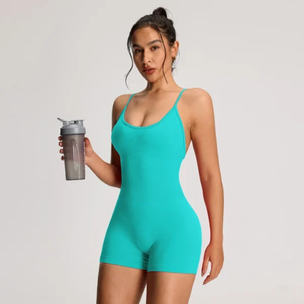 Macacão de yoga feminino - Estilo esportivo e confortável - Imagem 2