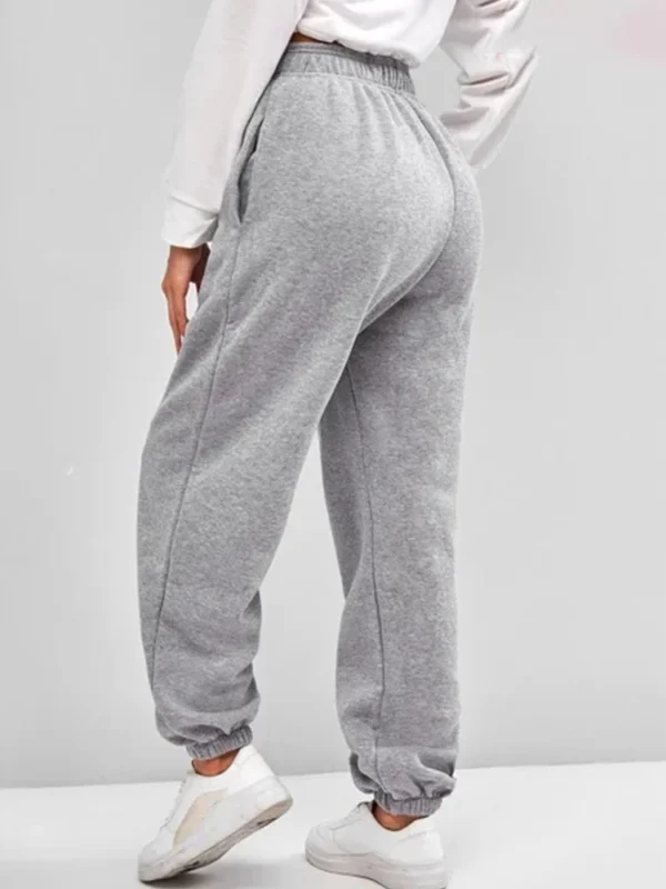 Calça de moletom de cintura alta - Confortável e macia