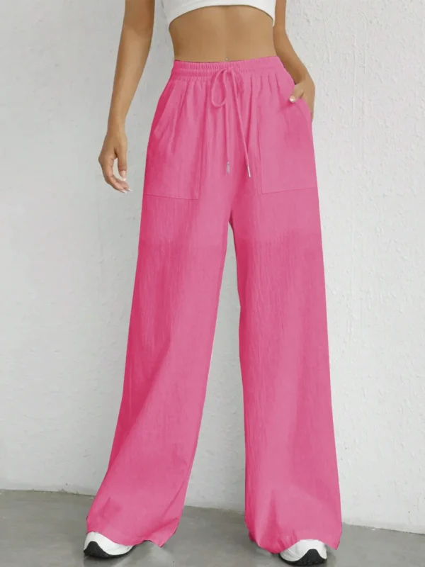 Calça feminina de perna reta - Estilo casual e confortável - Imagem 2