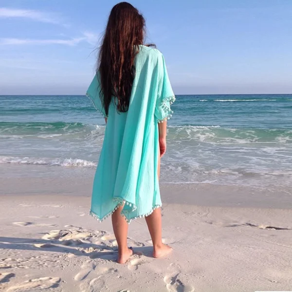 Cardigã de Praia Feminina - Estilo Praia e Proteção Solar - Imagem 2