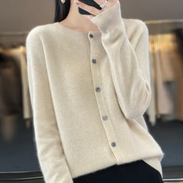Sweater de Lã Cashmere Australiano - Moda Outono/Inverno