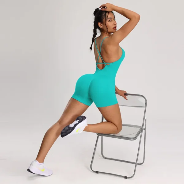 Macacão de yoga feminino - Estilo esportivo e confortável - Imagem 5