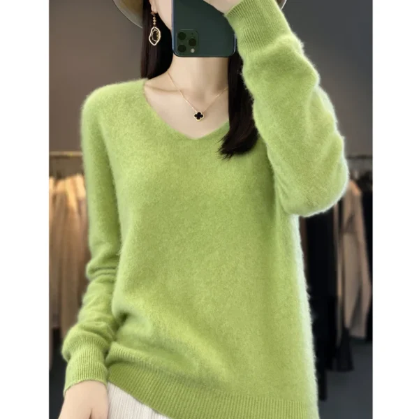 Sweater de Lã Cashmere Autraliano - Moda Outono/Inverno - Imagem 12